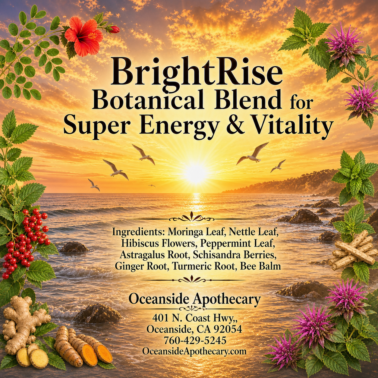 BrightRise™ Energy & Vitality Botanical Blend - inspired by Adderall