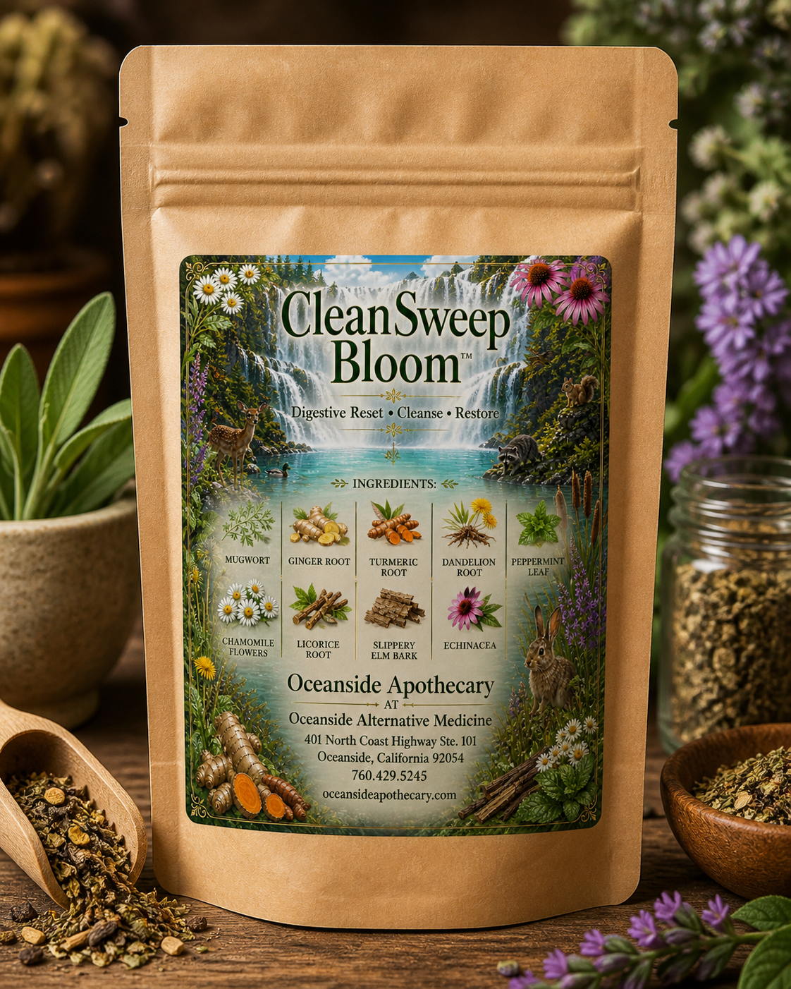 CleanSweep Bloom™ Botanical Tea | Digestive Cleanse & Gut Reset Herbal Blend