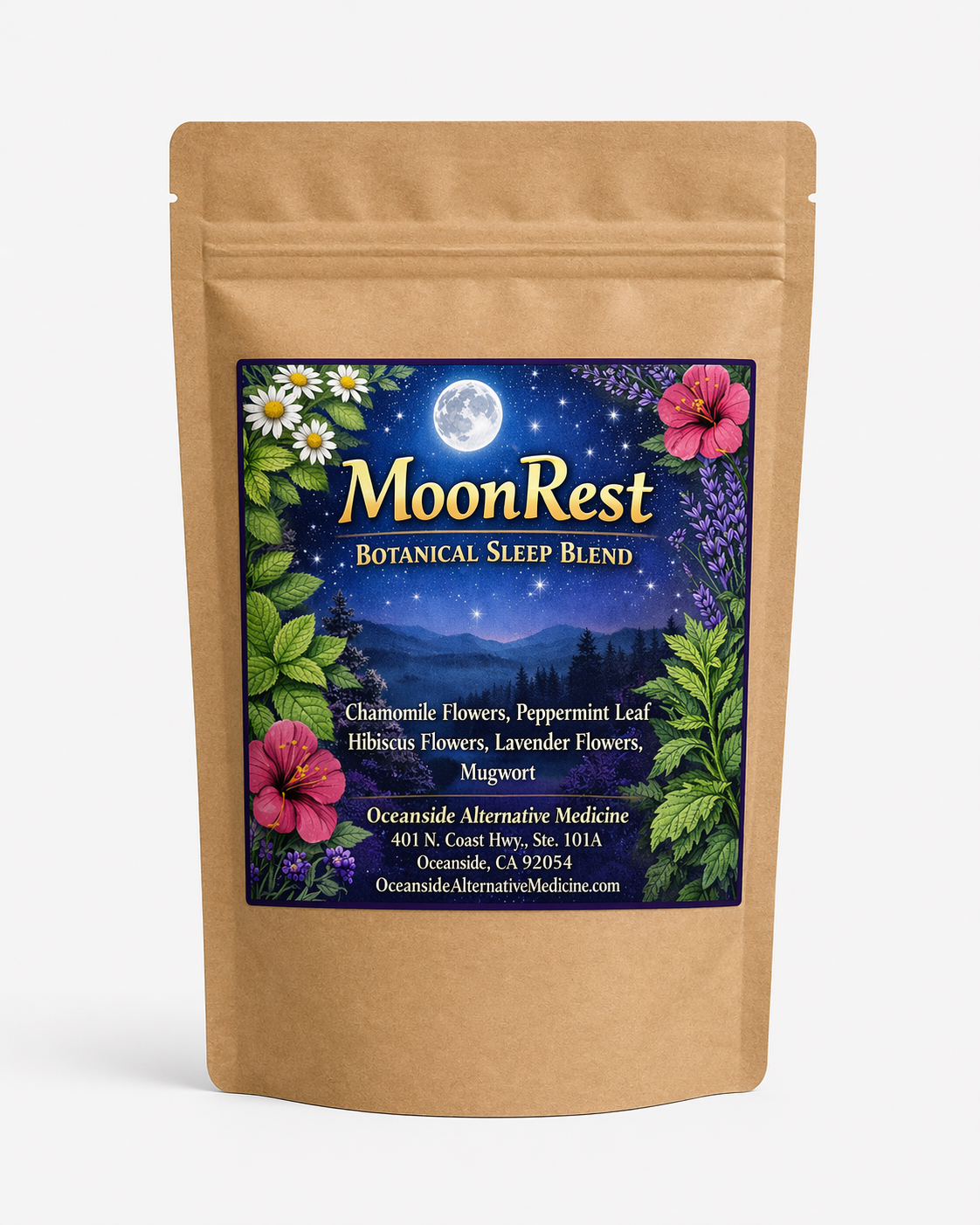 MoonRest™
moonrest botanical blend sleep support nighttime relaxation calming