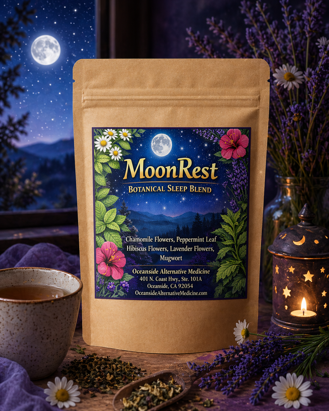 MoonRest™
moonrest botanical blend sleep support nighttime relaxation calming